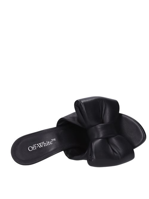 Sandali mules in pelle OFF-WHITE | OWIJ015C99LEA0011072NERO